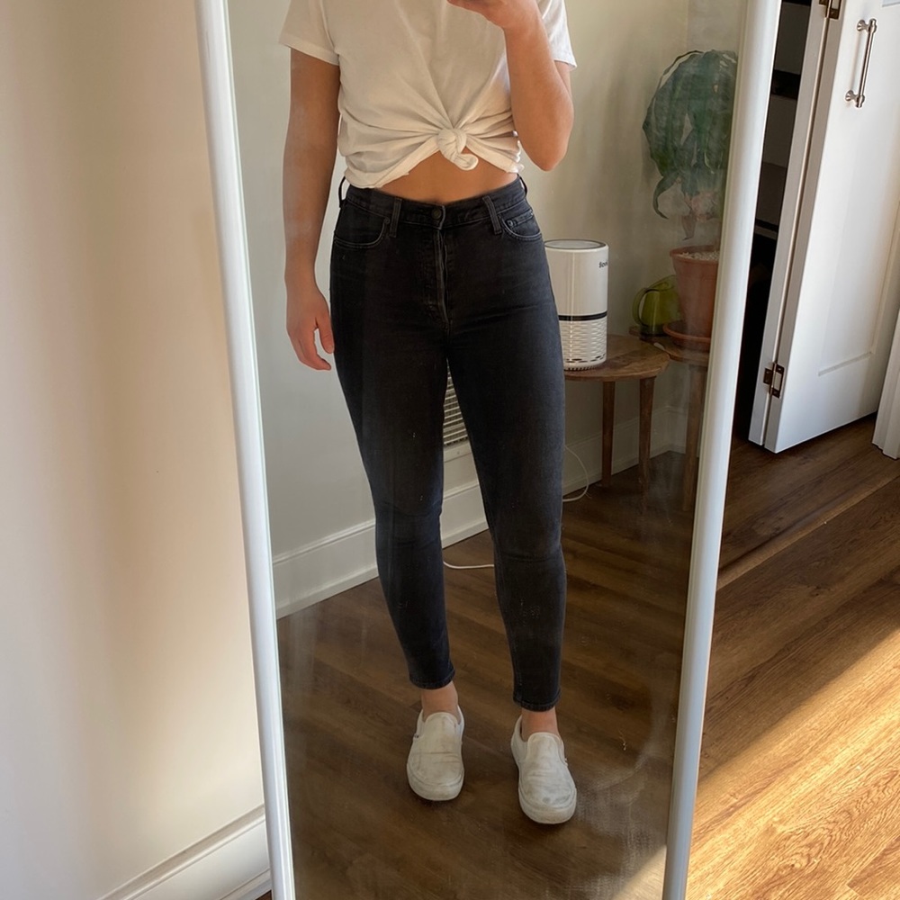 AGOLDE ankle length Black Denim Jeans - Size 27